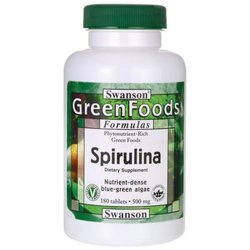 Swanson Spirulina 500 Mg 180 T Oczyszczanie