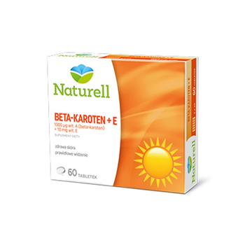 Naturell beta-karoten + E 60 tabletek