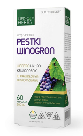 Medica Herbs Pestki Winogron OPC 60 kaps.