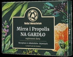 Herbal Monasterium Mirra i Propolis na gardło 12 p