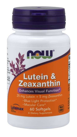Luteina 25 mg i Zeaksantyna 5 mg (60 kaps.)