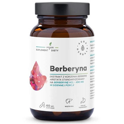 Aura Herbals Berberyna 490 mg na wsparcie prawidłowego poziou glukozy we krwi 60 kaps.