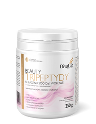 DivaLab Beauty Tripeptydy kolagenu hydrolizowane tripeptydy kolagenu wołowego 500 Da + NAD+ Q10 250 g