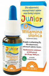 Dr Jacob's Witamina D3 Junior Witamina Słońca 20ml