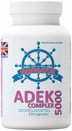 Navigator ADEK 5000 Complex Kompleks Witamin ADEK 120 kaps. 