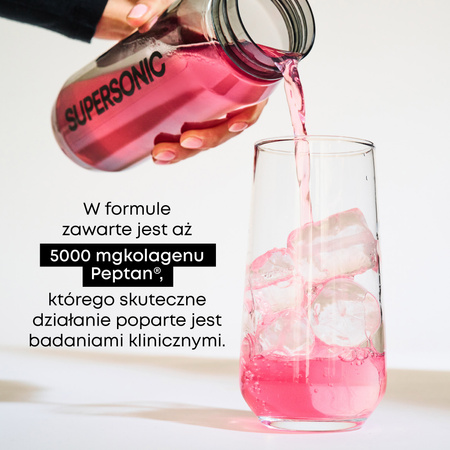 SUPERSONIC Collagen Beauty Drink 185g (25 porcji) smak porzeczka - mięta