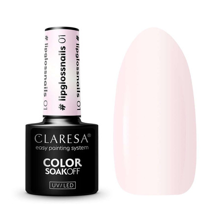 Color Soak Off UV/LED lakier hybrydowy Lipglossnails 01 5g