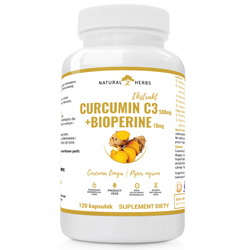 Natural Herbs Curcumin C3 Complex 500Mg Bioperine 10Mg Product Vege 120 kaps.