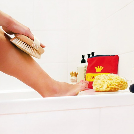 LullaLove, Ostra, owalna szczotka tampico do masażu na sucho