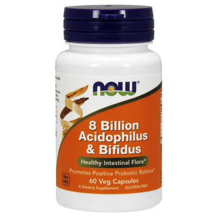 8 miliardów Acidophilus & Bifidus - Probiotyk (60 kaps.)