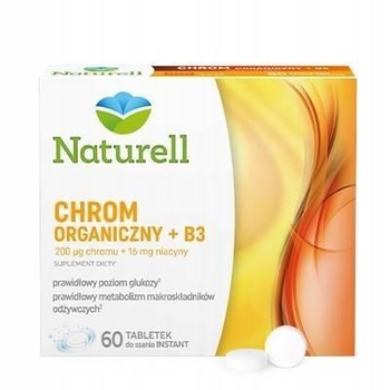 Naturell chrom organiczny + B3 60 tabletek do ssania