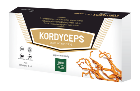 Ginseng Poland − Kordyceps ekstrakt kompleks − 10 x 10 ml