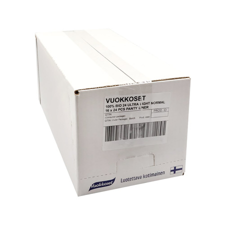 Vuokkoset BIO, ULTRA LIGHT, Cienkie wkładki higieniczne, 24 szt.