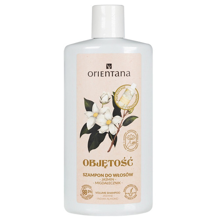 Orientana, Ajurwedyjski szampon do włosów Objętość, jaśmin i migdałecznik, 210 ml