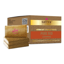 Sattva - Henna w kostce Pure Red 3x80g