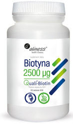 Aliness Biotyna QualiBiotin® 2500 mcg x 120 tabletek VEGE