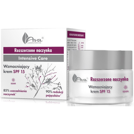 Rozszerzone naczynka Wzmacniający krem SPF 15 na dzień, 50ml AVA