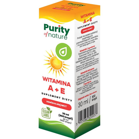 Purity Of Nature Witamina A+E krople 30 ml