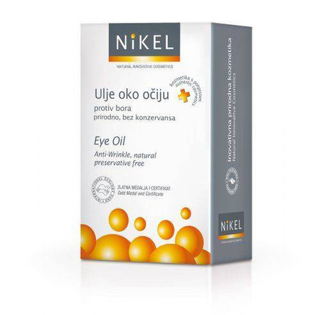 Nikel, Naturalny olejek pod oczy z kwiatów dzikiej róży i passiflora, 10 ml