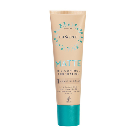 Matte Oil-Control Foundation SPF20 podkład matujący do twarzy 1 Classic Beige 30ml
