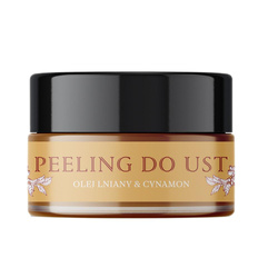 Peeling do ust olej lniany &amp; cynamon 15ml