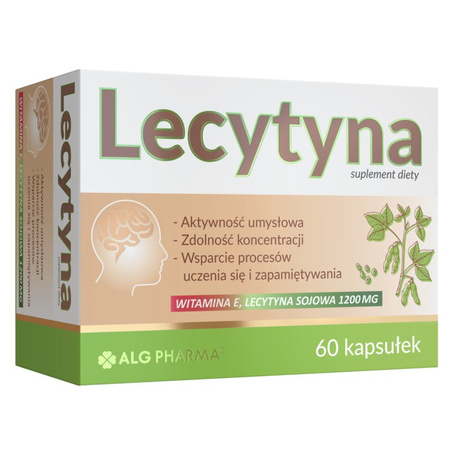 Alg Pharma Lecytyna wsparcie aktywności umysłowej 60 kaps.
