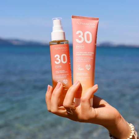 Alphanova Daily Sun, Glow, mleczko do opalania SPF30, 150 ml