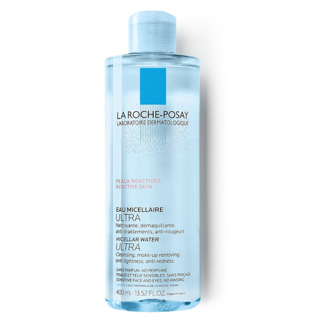 La Roche-Posay − Micellar Water Ultra, płyn micelarny do skóry reaktywnej i wrażliwej − 400 ml