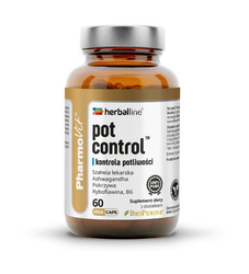 PHARMOVIT (HERBALLINE) KAPSUŁKI NA KONTROLĘ POTLIWOŚCI (POT CONTROL) BEZGLUTENOWE 60 szt.