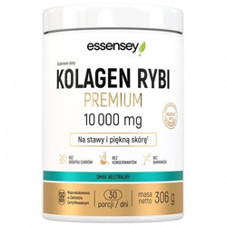 Essensey Kolagen Rybi Premium 10 000 mg wsparcie dla stawów, kości i pięknej skóry 306 g smak naturalny