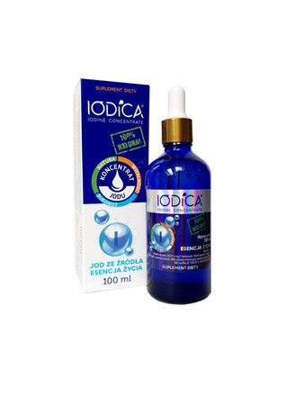 IODICA Naturalny koncentrat jodu 100ml butelka szklana + pipeta