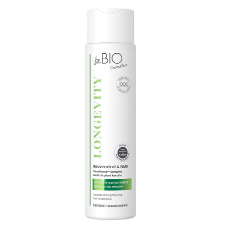beBIO LONGEVITY Gęstość i wzmocnienie szampon do włosów 300ml