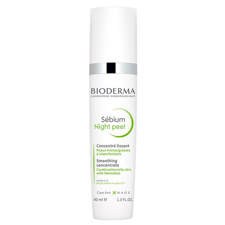 Bioderma Sebium Night Peel Delikatny peeling do twarzy na noc 40 ml