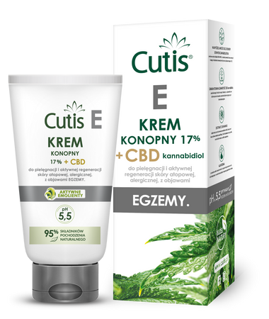 Cutis E - EGZEMA krem konopny 17% + CBD 120 ml