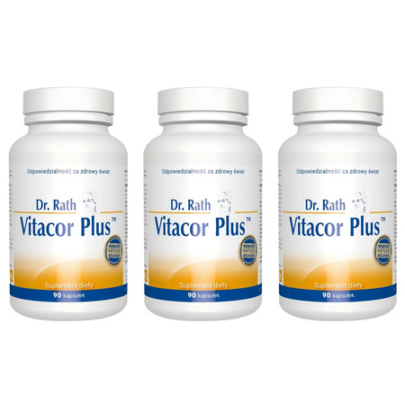 Zestaw 3x Dr Rath Vitacor Plus™ 90 kaps.