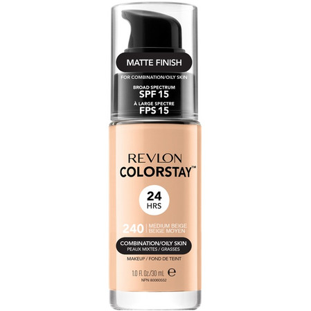 ColorStay podkład z pompką do cery mieszanej i tłustej z kompleksem SoftFlex 240 Medium Beige 30ml