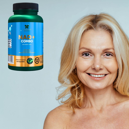Lanco Nutritions NAD+ COMBO 730mg na wsparcie witalności i energii 60 kaps.