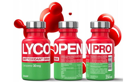 Zestaw 15 x Napój LycopenPro Sharp Antioxydant z Żurawiną 250ml