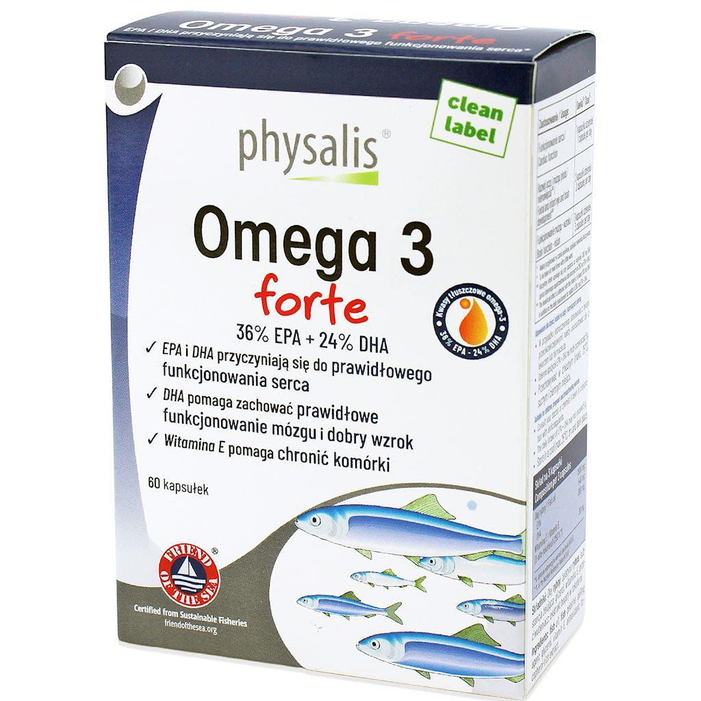 Омега-3 Physalis Omega 3 Forte, EPA и DHA, 60 капсул