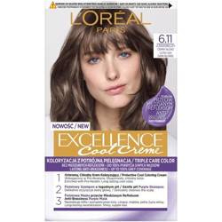 Excellence Cool Creme farba do włosów 6.11 Ultrapopielaty Ciemny Blond