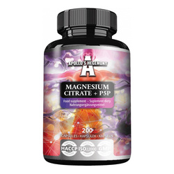 Apollo’s Hegemony Magnesium Citrate + P5P suplement diety 200 kaps.