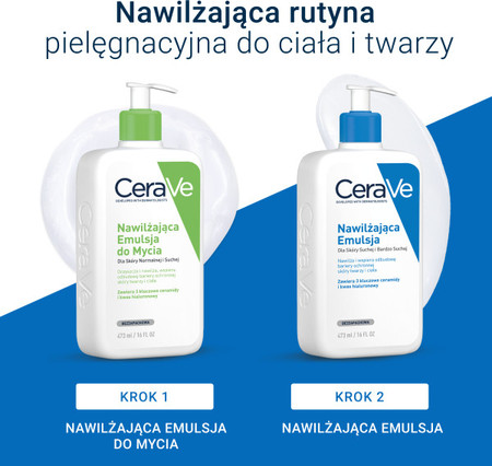 CeraVe - nawilżająca emulsja dla skóry suchej i bardzo suchej, 473 ml