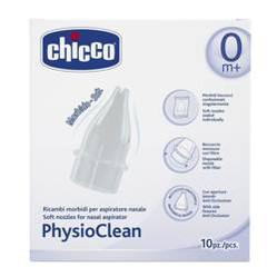 Chicco − Physio Clean końcówki, wymienne nakładki do aspiratora − 10 szt.