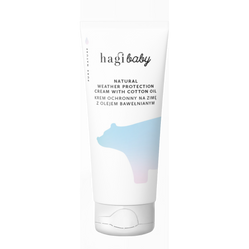 Hagi Baby, Naturalny krem ochronny na zimę z olejem bawełnianym - 50 ml