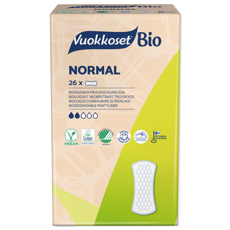 Vuokkoset − 100% BIO Wkładki higieniczne Normal − 26 sztuk