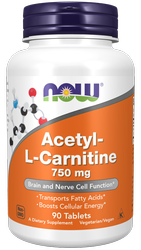 Acetylo-l-karnityna 750 mg (90 tabl.)