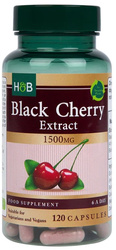 Holland & Barrett Black Cherry Extract 1500 mg Ekstrakt z czarnej wiśni 120 kaps. vege