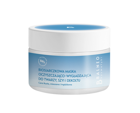 Balneokosmetyki - Biosiarczkowa maska oczyszczająco-wygładzająca do twarzy, szyi i dekoltu 150ml