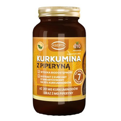 Asepta Kurkumina z piperyną 210 kaps.