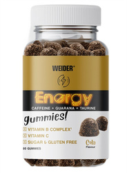 Weider Energy Gummies na wsparcie energii 80 żelek smak Cola